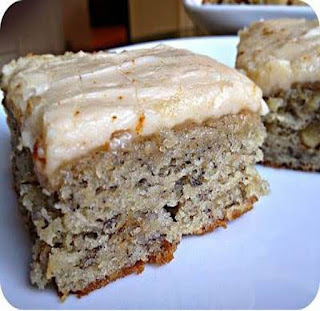 Banana Bread Bars with Brown Butter Frosting