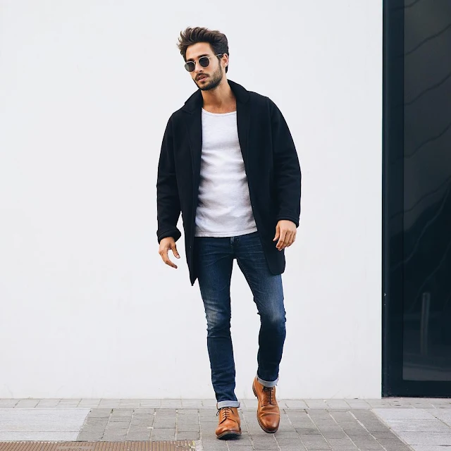 T-shirt Fashion For Men With Blazer