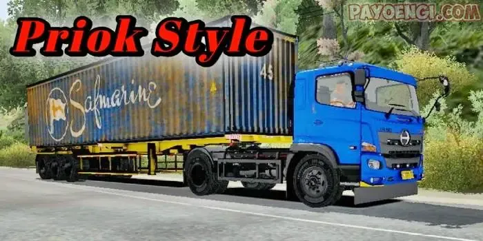 mod hino 500 kontainer priok style