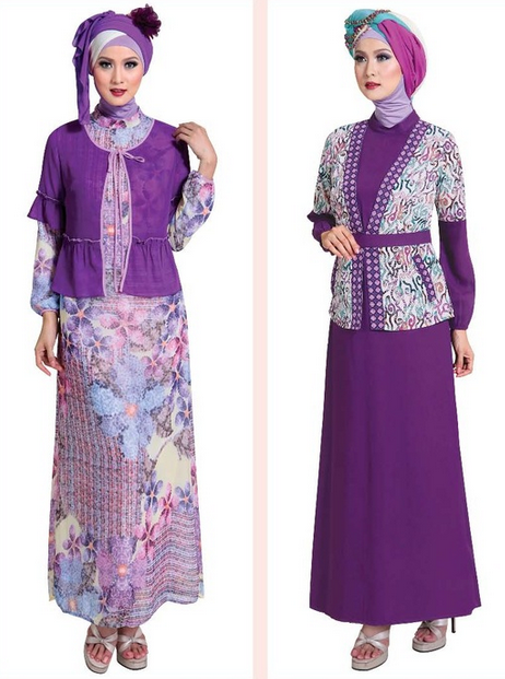 Contoh gambar  Baju  Gamis  Muslimah yg  lagi trend Elneddy 