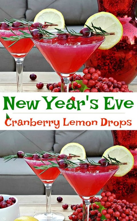 New Years Eve Drink  Cranberry Lemon Drops Recipe  New 