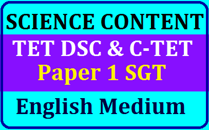 TET DSC  Paper 1 Science Content (English Medium) Study Material Download