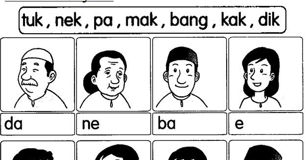 BAHASA MALAYSIA PRASEKOLAH Latihan Keluarga Saya