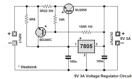 7805 Voltage Regulator Circuit