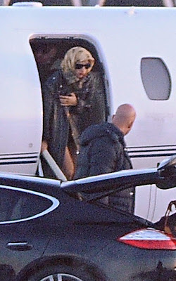 Lady Gaga arriving in Poland