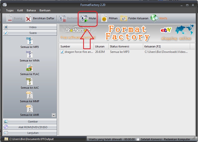 CARA EDIT MP3 MENGGUNAKAN FORMAT FACTORY | Mega Droid