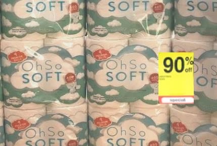 oh so soft toilet paper 90 percent off at cvs