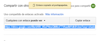 Crear archivo para descargar desde Google Drive