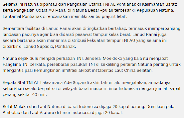 Setujukah anda dengan ini ? Komisi I DPR Republik Indonesia : TNI Akan Bangun Pangkalan Militer di Natuna - Commando