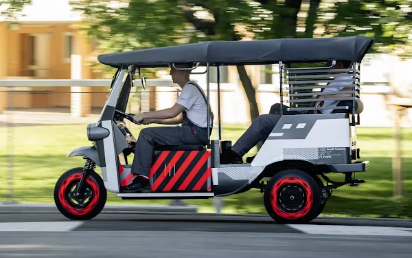 Rickshaws elétricos usam baterias de Audi e tron na Índia