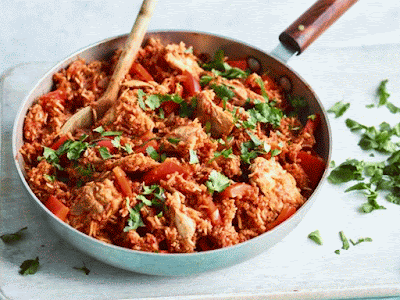 Jollof rice with chicken image