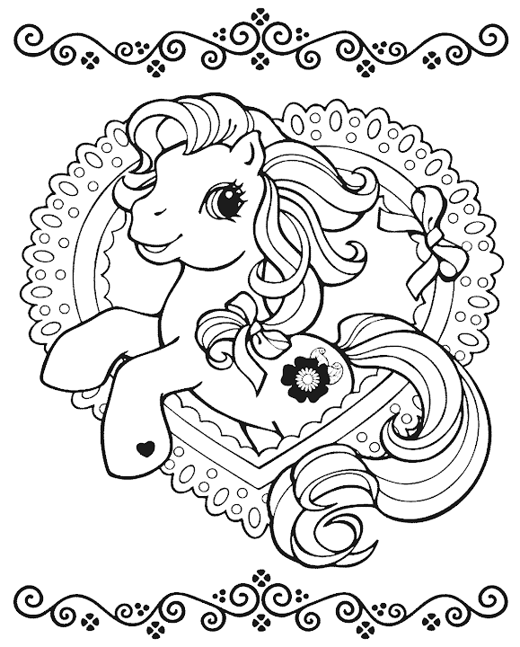 Mewarnai Gambar Lucu Kuda My Little Pony | Mewarnai Gambar
