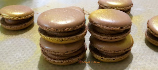 Macaron ganache passion chocolat  