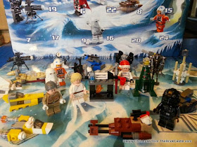 The LEGO Star Wars Advent Calendar Day 23 lightsabre stand and fireplace