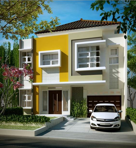 Contoh rumah minimalis 2 lantai