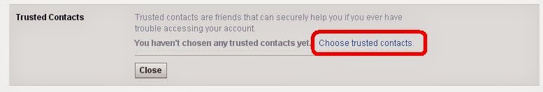 Facebook trusted contacts adding