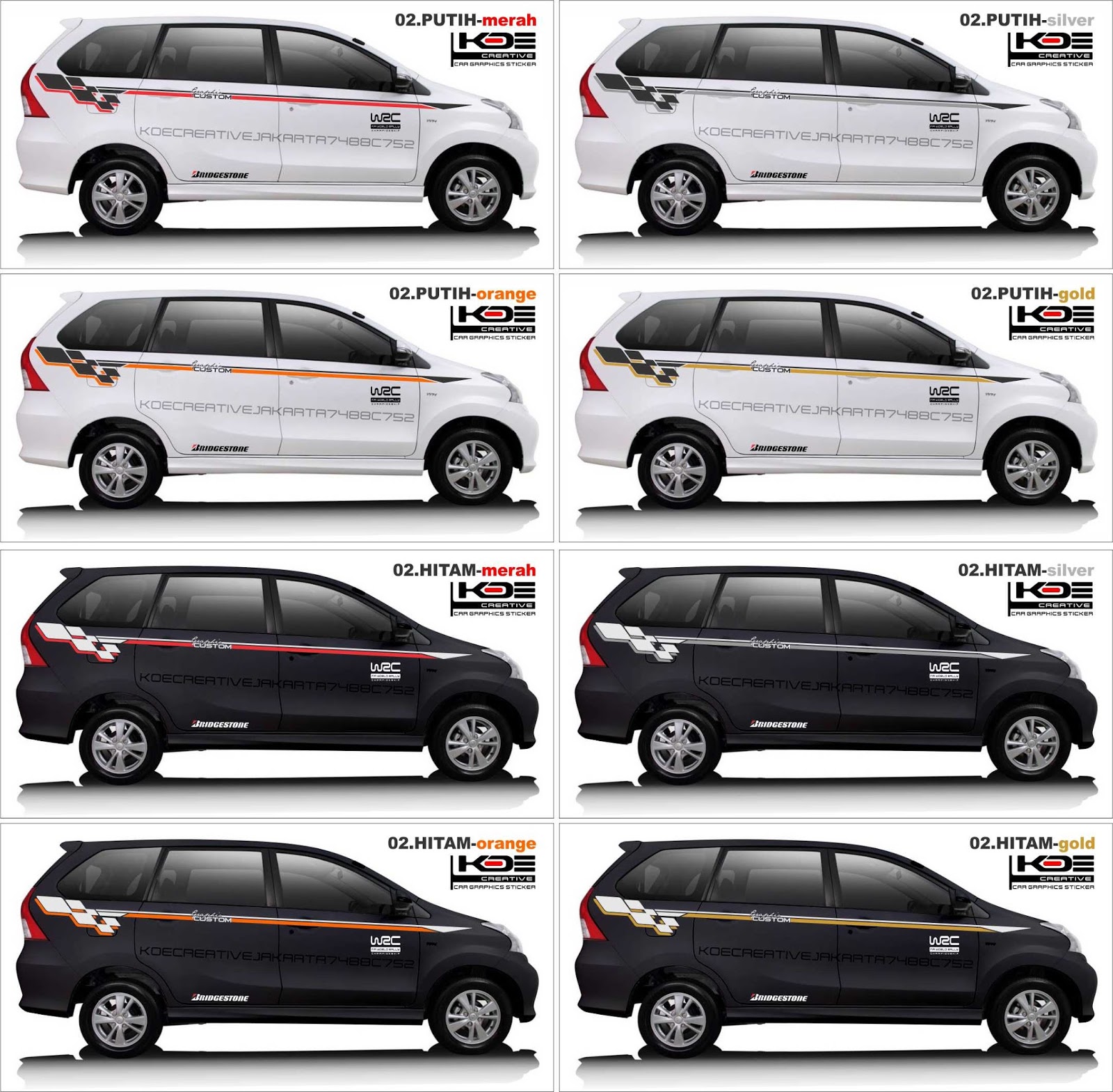 Cutting Sticker Avanza  DESAIN  2