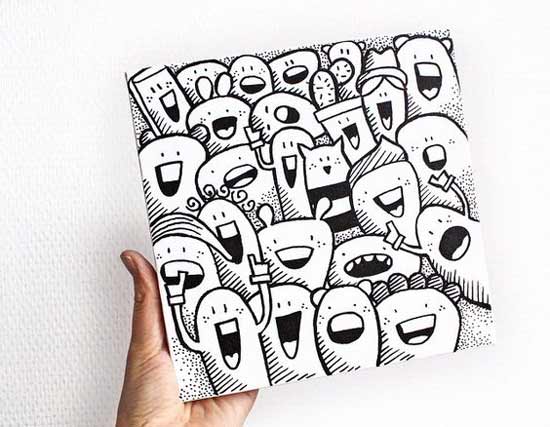 20 Contoh Gambar Doodle Art Simple Mudah Di Tiru - GRAFIS 