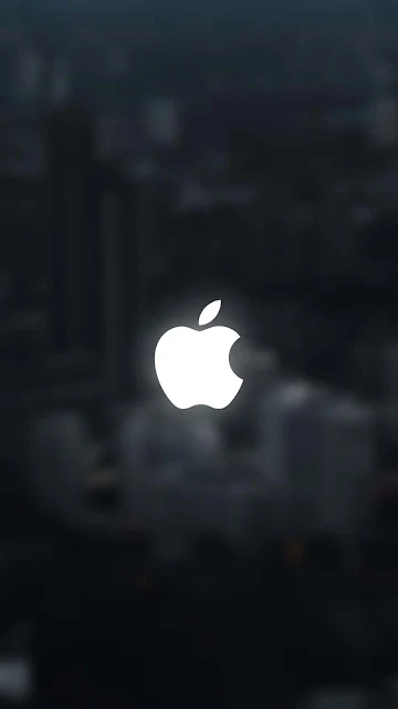 Apple Logo Glow Mobile Wallpaper