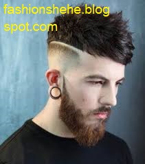 Messy Medium Length Undercut Long Full Beard Professional Hairstyles Medium, Length, Hair 