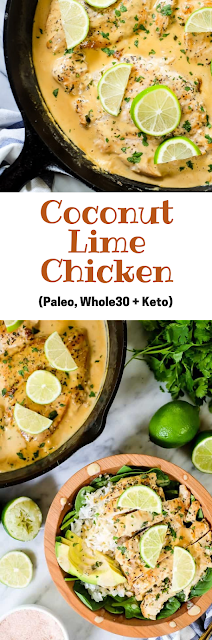 Coconut Lime Chicken (Paleo, Whole30 + Keto)