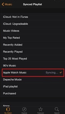 How to Sync transfer Music itunes Apple Watch