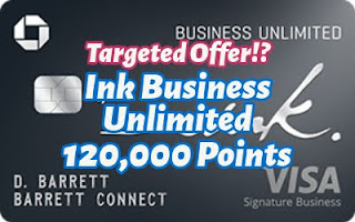 Chase INK Unlimited 120,000