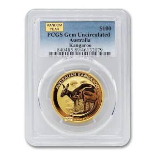 Front of 1oz Australian Gold Kangaroo