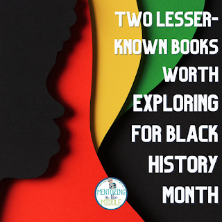 African American colors with title "Two lesser-known books worth exploring for Black History Month"