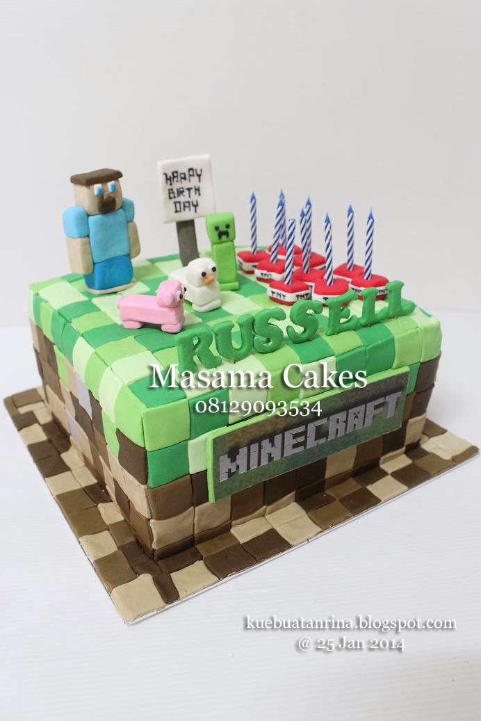 Masama Cakes: Minecraft Birthday Cake For Russell
