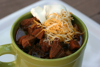  is easy to make in the crockpot slow cooker Meat Lover's (No Bean) Chili Recipe