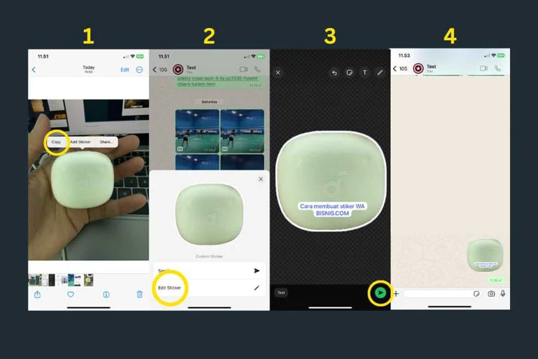 Cara membuat stiker WhatsApp tanpa aplikasi di iPhone