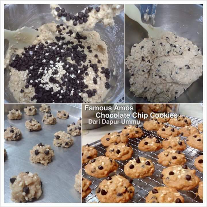 Resepi Famous Amos Chocolate Chip Cookies - Resepi Kek 