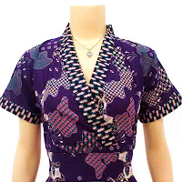 DB2899 - Mode Baju Dress Batik Modern Terbaru 2013