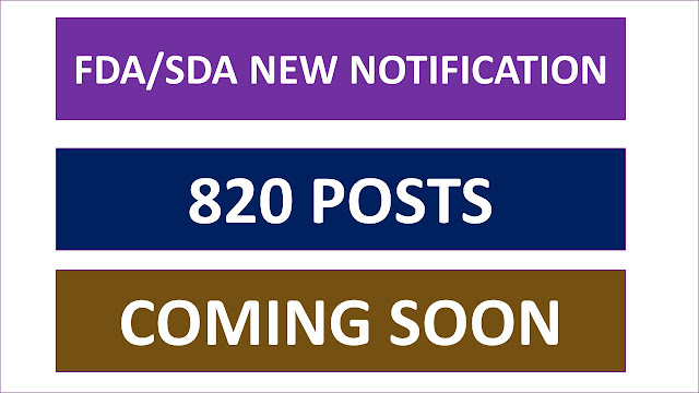 FDA/SDA  NEW NOTIFICATION OF 820 POSTS COMING SOON