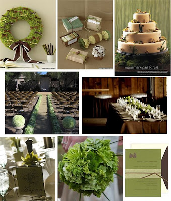 Re Brown and Green Wedding