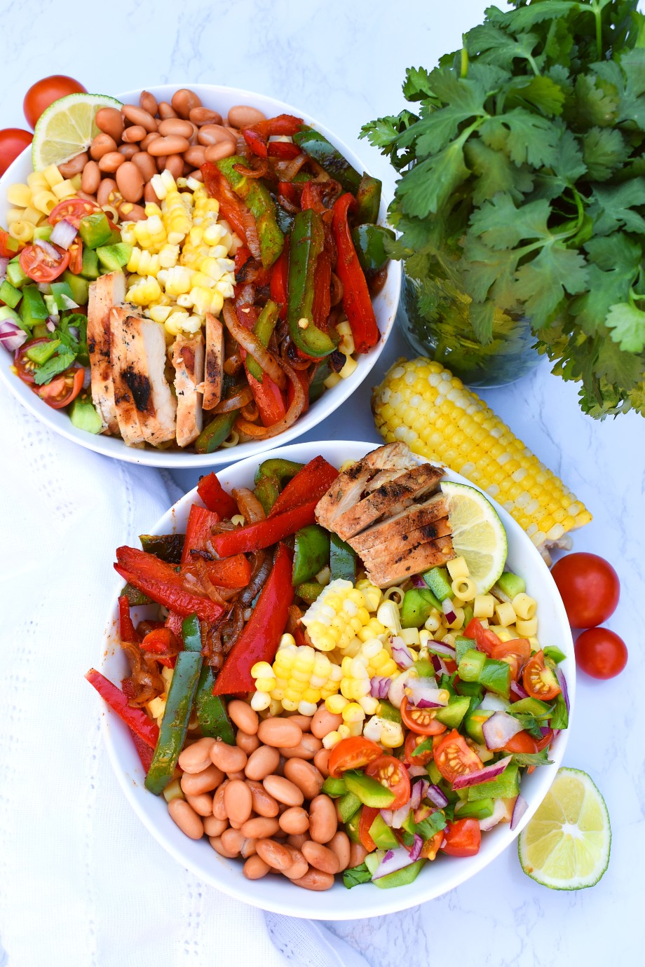 Chicken and Pepper Bowls