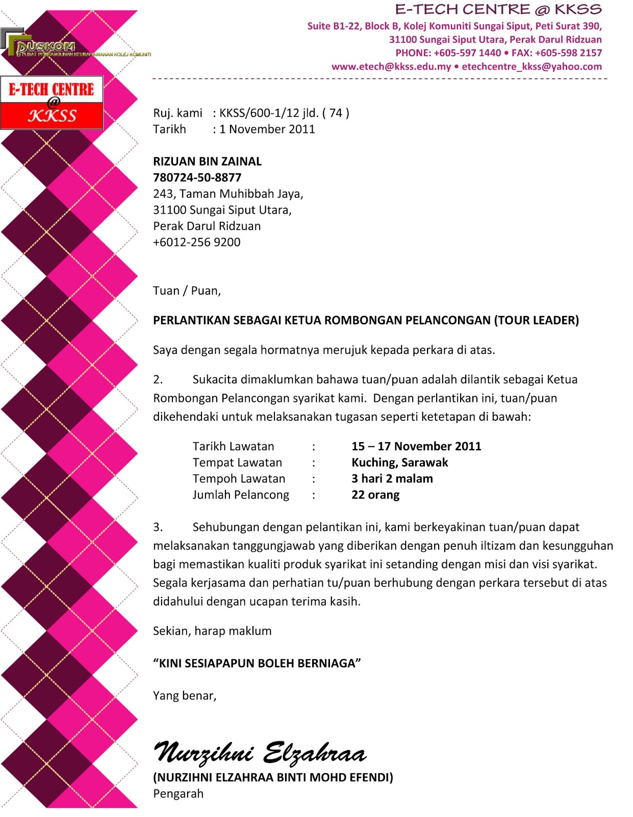 Contoh Surat Offering letter 2019  Kumpulan Contoh Surat 