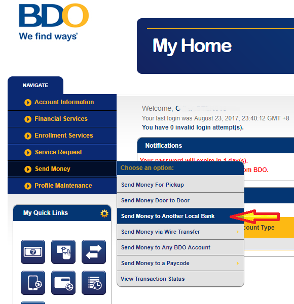 How To Transfer Money From Bdo To Bpi Or Any Other Banks Online - 