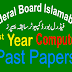 1st Year Computer Science Past Papers Federal Board Islamabad