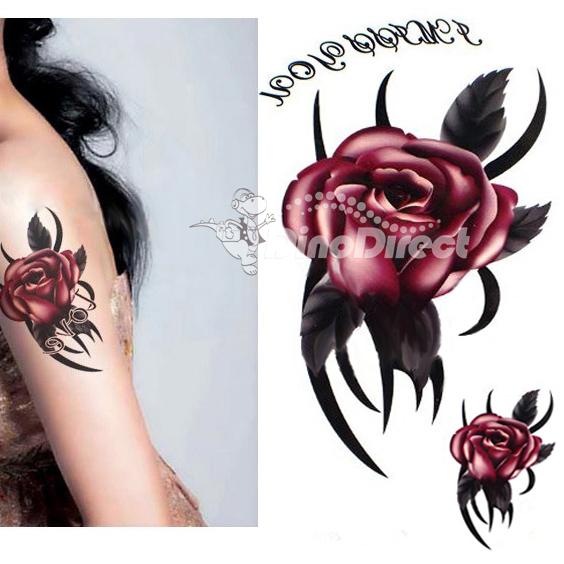 Buy TRIBAL ROSE Arm Band Temporary Tattoo 1.5×9. Tribal rose tattoo