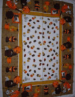 Thanksgiving Autumn Fall Vintage Tablecloth