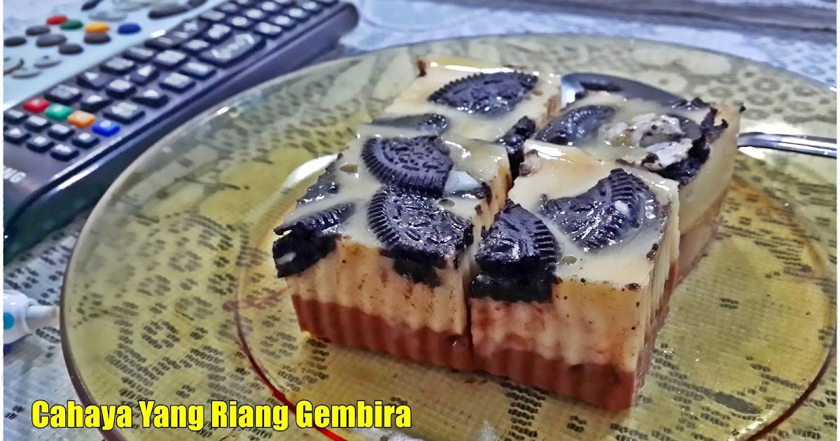 Resepi Pencuci Mulut Enak : Puding Oreo Tetap Enak Walau 