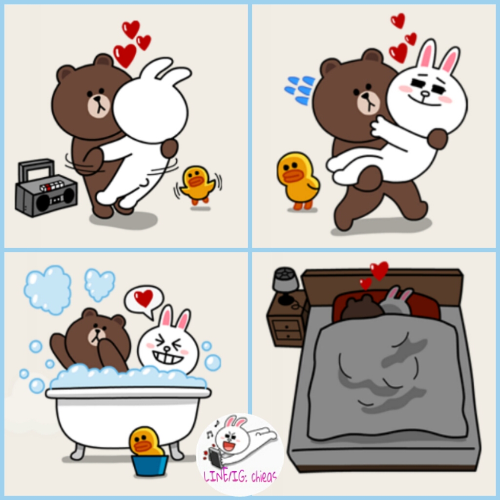 chieas blog Sticker LINE  Brown  and Cony