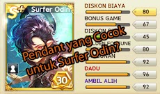 Pendant Rekomendasi Untuk S+ Surfer Odin Get Rich