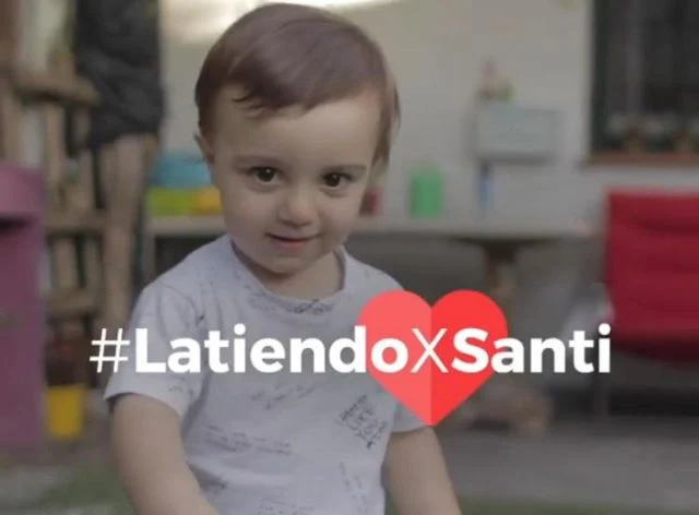 "Latiendo por Santi", campaña para salvar la vida de bebé de 22 meses