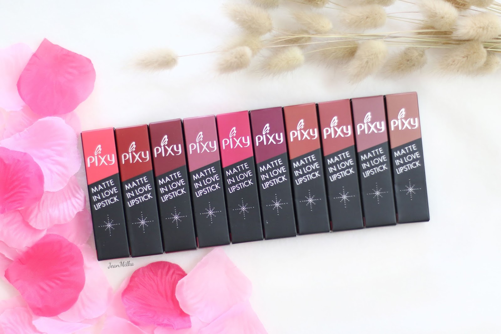 PIXY Matte In Love Lipstick Review All Shades Jean Milka