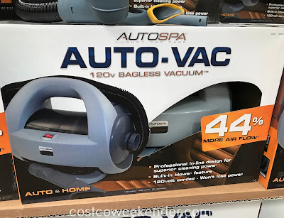 Keep your car's interior nice and clean with the Autospa Auto-Vac 120v Bagless Vacuum