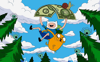 paracaidas de finn y jake