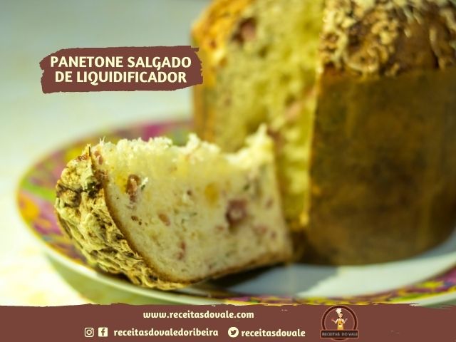 Receita de Panetone Salgado de Liquidificador